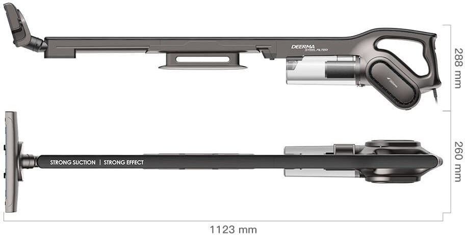 Пылесос Deerma DX700S, чёрный фото 7